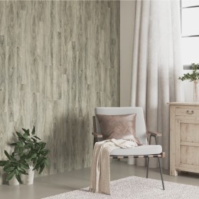 Paneles de pared con aspecto de madera PVC gris 4,12 m² de vidaXL, Recubrimiento de paredes - Ref: Foro24-3189147, Precio: 77...
