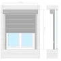 Persiana de aluminio gris antracita 100x130 cm de vidaXL, Contraventanas - Ref: Foro24-144980, Precio: 173,82 €, Descuento: %