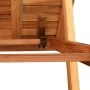 Adjustable sun lounger with solid acacia wood side table by vidaXL, Loungers - Ref: Foro24-42594, Price: 210,32 €, Discount: %