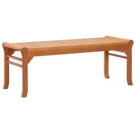 Banco de jardín de 2 plazas de madera maciza eucalipto 120 cm de vidaXL, Bancos de jardín - Ref: Foro24-47290, Precio: 112,92...