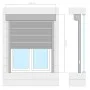 White aluminum blind 110x130 cm by vidaXL, Shutters - Ref: Foro24-144970, Price: 222,87 €, Discount: %