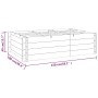Arriate elevado madera maciza de pino impregnada 150x100x40 cm de vidaXL, Maceteros y jardineras - Ref: Foro24-41915, Precio:...