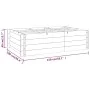 Arriate elevado madera maciza de pino impregnada 150x100x40 cm de vidaXL, Maceteros y jardineras - Ref: Foro24-41915, Precio:...