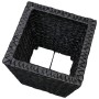 Conjunto de arriates 3 piezas jacinto de agua negro de vidaXL, Maceteros y jardineras - Ref: Foro24-45573, Precio: 78,82 €, D...