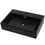 Keramikspüle mit Hahnloch 76x42,5x14,5 cm schwarz von vidaXL, Sinkt - Ref: Foro24-142743, Preis: 135,40 €, Rabatt: %