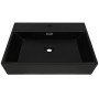 Lavabo con orificio para grifo cerámica 76x42,5x14,5 cm negro de vidaXL, Lavabos - Ref: Foro24-142743, Precio: 137,03 €, Desc...