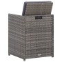 Set comedor de jardín 9 piezas y cojines ratán sintético gris de vidaXL, Conjuntos de jardín - Ref: Foro24-46377, Precio: 599...
