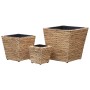 Conjunto de arriates 3 piezas jacinto de agua de vidaXL, Maceteros y jardineras - Ref: Foro24-45571, Precio: 75,19 €, Descuen...