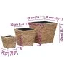 Conjunto de arriates 3 piezas jacinto de agua de vidaXL, Maceteros y jardineras - Ref: Foro24-45571, Precio: 74,09 €, Descuen...