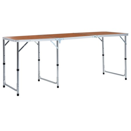 Mesa de camping plegable de aluminio 180x60 cm de vidaXL, Mobiliario de camping - Ref: Foro24-48174, Precio: 90,90 €, Descuen...