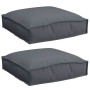 Cojín 2 pcs Antracita 40 x 40 x 8 cm Tela Oxford en Decoración | Comprar online en Foru.es
