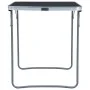Mesa de camping plegable con estructura de metal gris 80x60 cm de vidaXL, Mobiliario de camping - Ref: Foro24-48171, Precio: ...