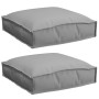 Cojín 2 pcs Gris 40 x 40 x 8 cm Tela Oxford en Decoración | Comprar online en Foru.es