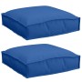 Cojín 2 pcs Azul Royal 40 x 40 x 8 cm Tela Oxford en Decoración | Comprar online en Foru.es