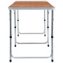 Mesa de camping plegable de aluminio 240x60 cm de vidaXL, Mobiliario de camping - Ref: Foro24-48176, Precio: 121,31 €, Descue...