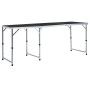 Mesa de camping plegable de aluminio gris 180x60 cm de vidaXL, Mobiliario de camping - Ref: Foro24-48175, Precio: 86,91 €, De...