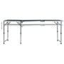 Mesa de camping plegable de aluminio gris 180x60 cm de vidaXL, Mobiliario de camping - Ref: Foro24-48175, Precio: 86,91 €, De...