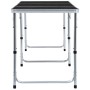 Mesa de camping plegable de aluminio gris 180x60 cm de vidaXL, Mobiliario de camping - Ref: Foro24-48175, Precio: 86,91 €, De...