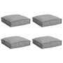 Cojín 4 pcs Gris 40 x 40 x 8 cm Tela Oxford en Decoración | Comprar online en Foru.es