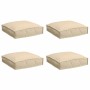 Cojín 4 pcs Beige 40 x 40 x 8 cm Tela Oxford en Decoración | Comprar online en Foru.es