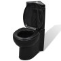 Inodoro WC de esquina cerámica negro de vidaXL, Baños - Ref: Foro24-141134, Precio: 304,23 €, Descuento: %