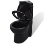 Inodoro WC de esquina cerámica negro de vidaXL, Baños - Ref: Foro24-141134, Precio: 304,23 €, Descuento: %