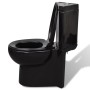 Inodoro WC de esquina cerámica negro de vidaXL, Baños - Ref: Foro24-141134, Precio: 304,23 €, Descuento: %