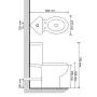 Eck-WC aus schwarzer Keramik von vidaXL, Badezimmer - Ref: Foro24-141134, Preis: 299,38 €, Rabatt: %