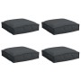 Cojín 4 pcs Negro 40 x 40 x 8 cm Tela Oxford en Decoración | Comprar online en Foru.es