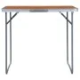 Mesa de camping plegable con estructura metálica 80x60 cm de vidaXL, Mobiliario de camping - Ref: Foro24-48170, Precio: 46,14...