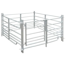 Corral para ovejas de 4 paneles acero galvanizado 137x137x92 cm de vidaXL, Cría de animales - Ref: Foro24-141814, Precio: 298...