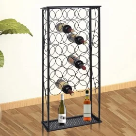 Metal wine rack for 28 bottles by vidaXL, Wine racks - Ref: Foro24-240942, Price: 61,93 €, Discount: %