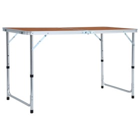 Mesa de camping plegable de aluminio 120x60 cm de vidaXL, Mobiliario de camping - Ref: Foro24-48172, Precio: 56,10 €, Descuen...