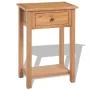 Mesa consola de madera de roble maciza 50x32x75 cm de vidaXL, Mesitas de noche - Ref: Foro24-243932, Precio: 169,36 €, Descue...