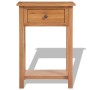 Mesa consola de madera de roble maciza 50x32x75 cm de vidaXL, Mesitas de noche - Ref: Foro24-243932, Precio: 172,92 €, Descue...