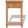 Mesa consola de madera de roble maciza 50x32x75 cm de vidaXL, Mesitas de noche - Ref: Foro24-243932, Precio: 169,36 €, Descue...