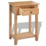 Mesa consola de madera de roble maciza 50x32x75 cm de vidaXL, Mesitas de noche - Ref: Foro24-243932, Precio: 169,36 €, Descue...