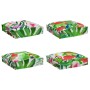 Cojín Floral 4 pcs Multicolor 40 x 40 x 8 cm Tela Oxford en Decoración | Comprar online en Foru.es