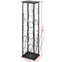 Metal wine rack for 8 bottles by vidaXL, Wine racks - Ref: Foro24-240941, Price: 43,81 €, Discount: %