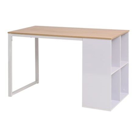 Escritorio 120x60x75 cm color roble y blanco de vidaXL, Escritorios - Ref: Foro24-245720, Precio: 166,69 €, Descuento: %