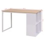 Escritorio 120x60x75 cm color roble y blanco de vidaXL, Escritorios - Ref: Foro24-245720, Precio: 166,69 €, Descuento: %