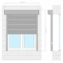 Persiana de aluminio blanca 130x140 cm de vidaXL, Contraventanas - Ref: Foro24-144973, Precio: 252,62 €, Descuento: %