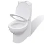 Inodoro WC de esquina cerámica blanco de vidaXL, Baños - Ref: Foro24-141133, Precio: 258,84 €, Descuento: %