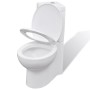 Inodoro WC de esquina cerámica blanco de vidaXL, Baños - Ref: Foro24-141133, Precio: 232,86 €, Descuento: %