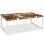 Mesa de centro de resina de teca 110x60x40 cm de vidaXL, Mesas de centro - Ref: Foro24-244553, Precio: 145,13 €, Descuento: %