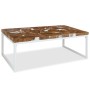 Mesa de centro de resina de teca 110x60x40 cm de vidaXL, Mesas de centro - Ref: Foro24-244553, Precio: 145,13 €, Descuento: %
