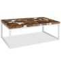 Mesa de centro de resina de teca 110x60x40 cm de vidaXL, Mesas de centro - Ref: Foro24-244553, Precio: 145,13 €, Descuento: %