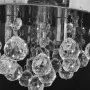 Lámpara de techo de cristal diseño cromado de vidaXL, Lámparas - Ref: Foro24-240688, Precio: 39,93 €, Descuento: %