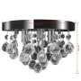 Lámpara de techo de cristal diseño cromado de vidaXL, Lámparas - Ref: Foro24-240688, Precio: 39,93 €, Descuento: %