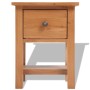 Mesita de noche de madera de roble maciza 36x30x47 cm de vidaXL, Mesitas de noche - Ref: Foro24-243930, Precio: 117,66 €, Des...